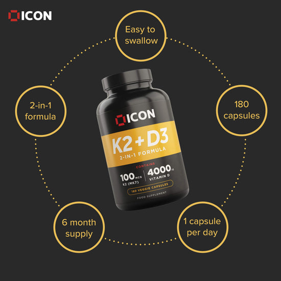 Vitamin K2 D3 Supplement (180 Serv)