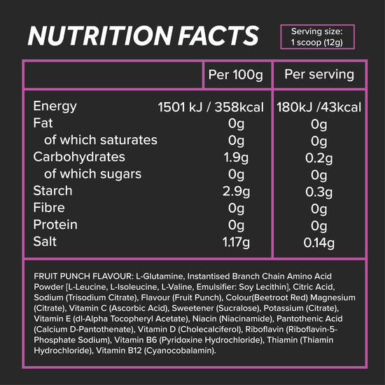 Amino Performance  - BCAA and L-Glutamine Powder Supplement