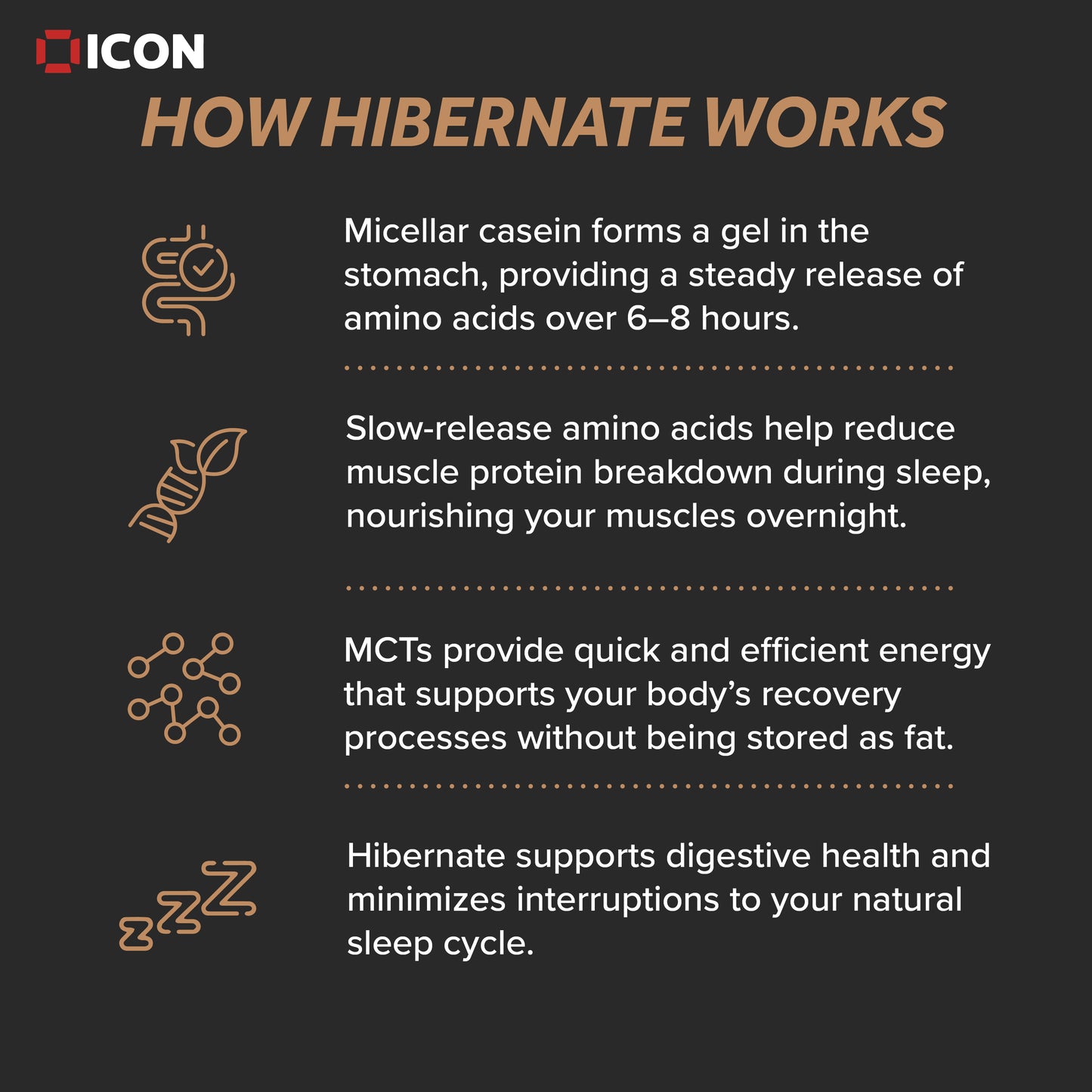 Hibernate Micellar Casein Protein – Without 5-HTP  (30 Serv.)